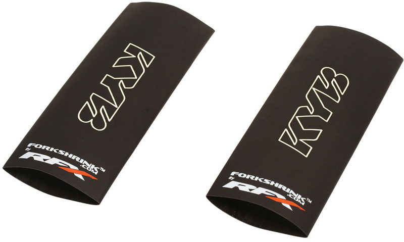 RFX Race Series Gabelschrumpfschlauch - Schutz mit KYB-Logo - Weiß