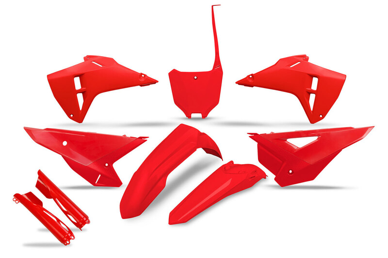 UFO Komplett Kunstoff-Kit mit Gabelschützer - Rot