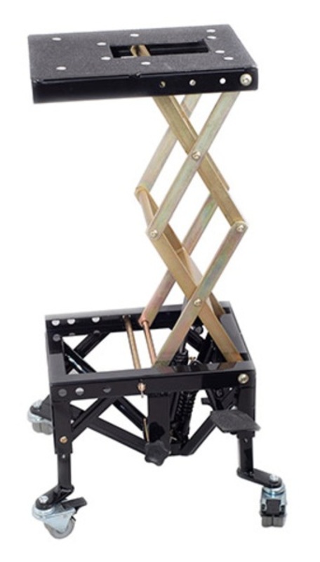 VECTOR Motorradheber hydraulisch schwarz (Räder nicht inbegriffen)
