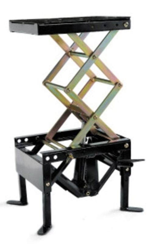 VECTOR Motorradheber hydraulisch schwarz (Räder nicht inbegriffen)