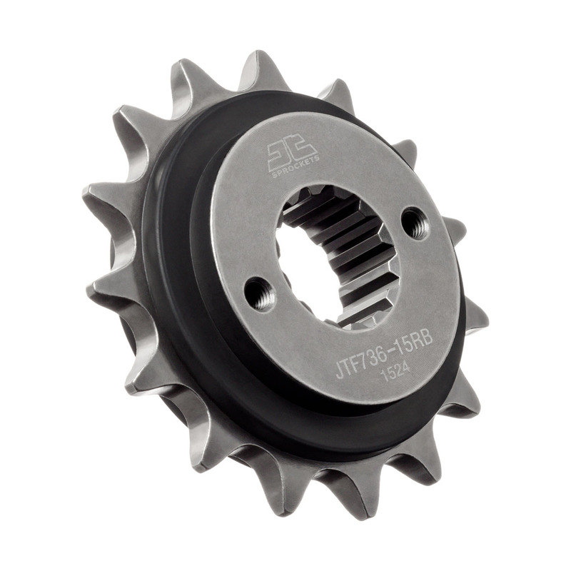 JT SPROCKETS Geräuschgedämpftes Stahlritzel vorne - 520