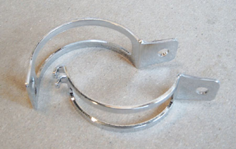 SHIN YO Blinkerschelle Chrom zweiteilig, Rohrbefestigung 31-34 mm