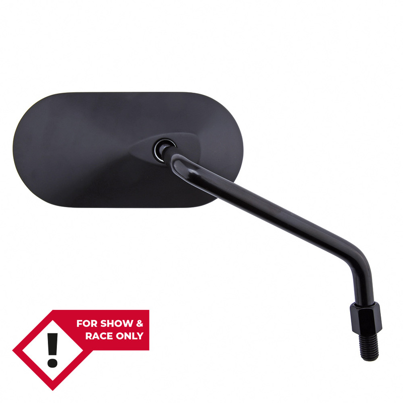 HIGHSIDER smart Lenkerspiegel Agila Schwarz Oval, Rechts, Nicht E-Geprüft (1Stck.)