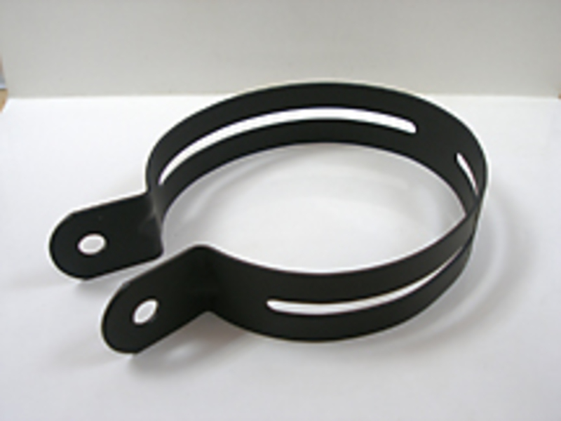 IXIL Auspuffschelle Edelstahl Schwarz, oval