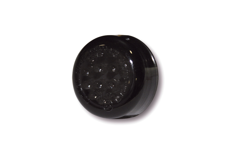 HIGHSIDER smart Micro Disc LED Blinker Gehäuse Schwarz / Linse Rauchgrau (Paar), Vorn & Hinten