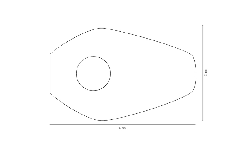 HIGHSIDER smart Montageplatten Indy Spacer Schwarz Für diverse passend für Kawasaki, passend für Yamaha, passend für Suzuki