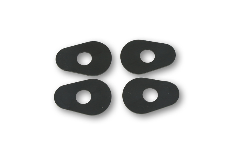HIGHSIDER smart Montageplatten Indy Spacer Schwarz Für diverse passend für Yamaha