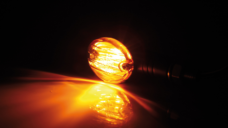 HIGHSIDER smart Micro-Flash Glühlampen Mini-Blinker Gehäuse Schwarz / Linse Rauchgrau (Paar), Vorn & Hinten