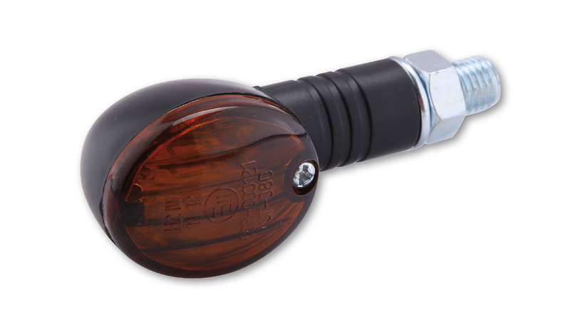 HIGHSIDER smart Micro-Flash Glühlampen Mini-Blinker Gehäuse Schwarz / Linse Rauchgrau (Paar), Vorn & Hinten