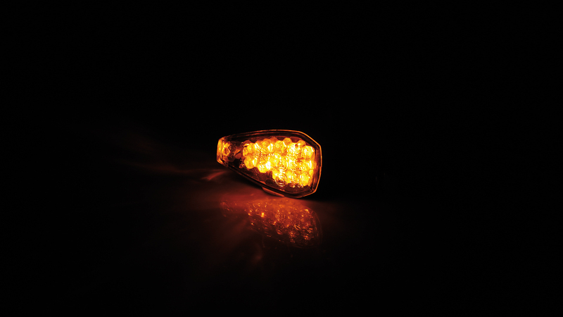 HIGHSIDER smart Peak LED Blinker Gehäuse Schwarz / Linse Klar (Paar), Vorn & Hinten