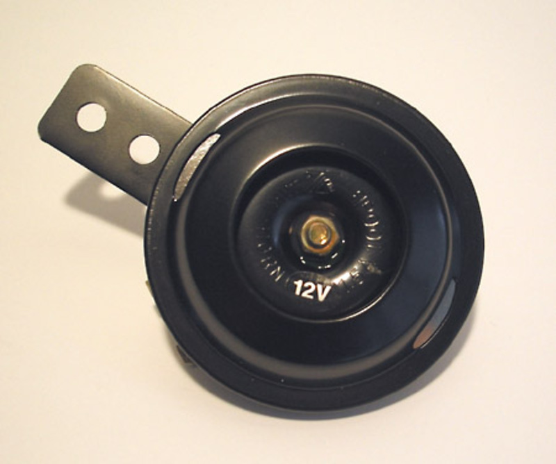 HIGHSIDER smart Hupe Schwarz 12V, 70 mm Durchmesser, 100 dB, E-geprüft