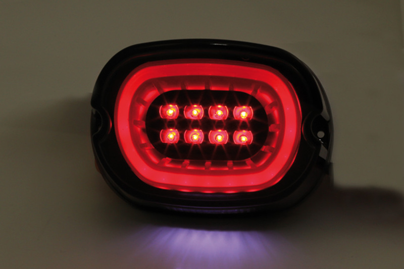 HIGHSIDER smart LED Rücklicht Schwarz HD Style, E-geprüft (1Stck)