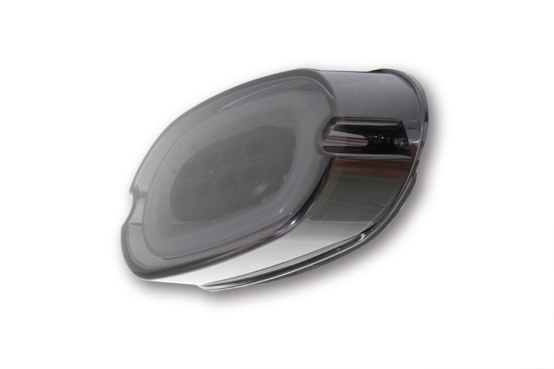 HIGHSIDER smart LED Rücklicht Schwarz HD Style, E-geprüft (1Stck)