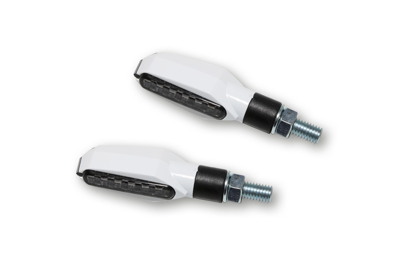 HIGHSIDER smart Multiface LED Blinker Gehäuse Weiß / Linse Rauchgrau (Paar), Vorn & Hinten