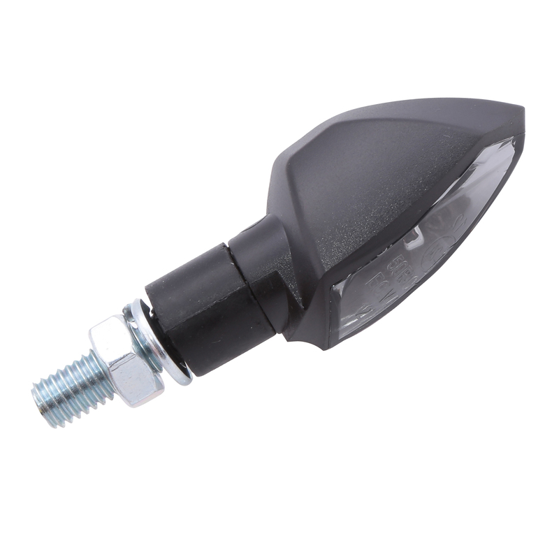 HIGHSIDER smart Shield-TS LED Blinker Gehäuse Schwarz / Linse Rauchgrau (Paar), Vorn & Hinten