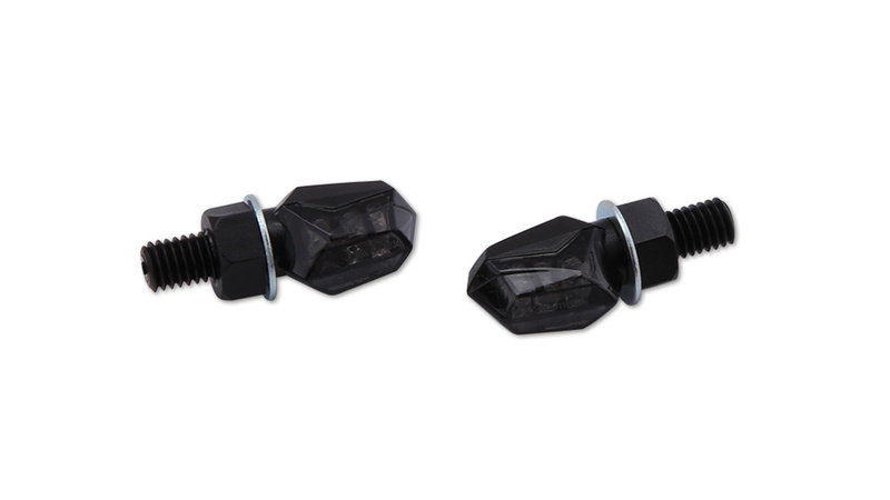 HIGHSIDER smart Tiny LED Blinker Gehäuse Schwarz / Linse Rauchgrau (Paar), Hinten