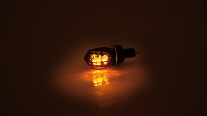 HIGHSIDER smart Tiny LED Blinker Gehäuse Schwarz / Linse Rauchgrau (Paar), Hinten