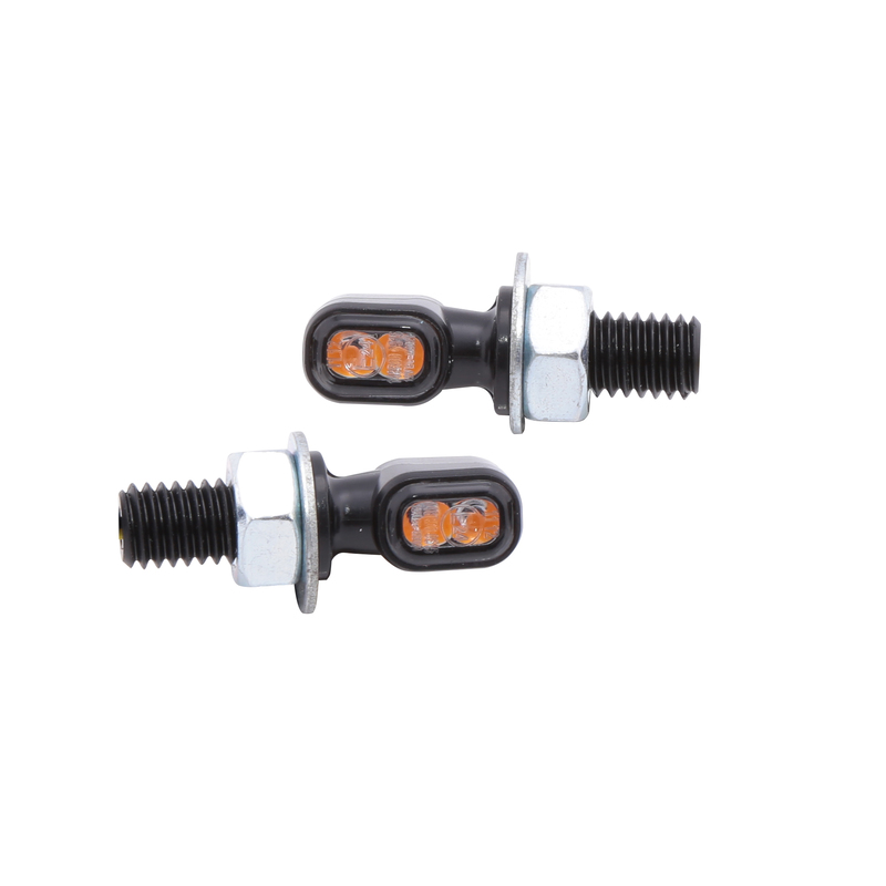 HIGHSIDER smart Vision-TS LED Blinker Gehäuse Schwarz / Linse Rauchgrau (Paar), Vorn & Hinten