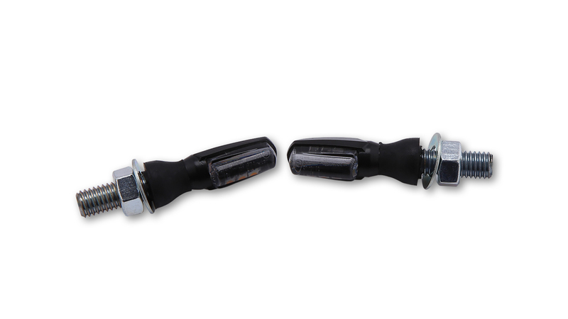 HIGHSIDER smart Spark LED Blinker Gehäuse Schwarz / Linse Rauchgrau (Paar), Vorn & Hinten