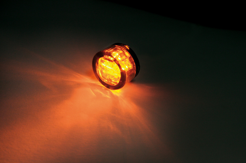 HIGHSIDER smart Micro Pin LED Blinker-Modul Linse Rauchgrau (Paar), Hinten