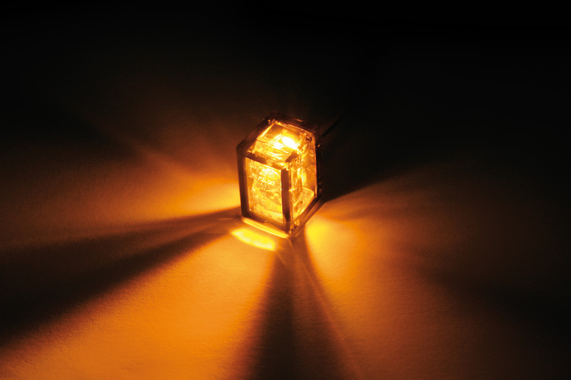 HIGHSIDER smart Micro Cube-v LED Blinker-Modul Linse Rauchgrau (Paar), Hinten