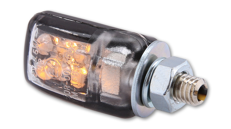HIGHSIDER smart Picco LED Blinker Gehäuse Schwarz / Linse Klar (Paar), Hinten