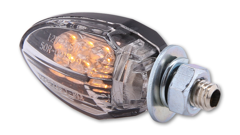 HIGHSIDER smart Drop LED Blinker Gehäuse Schwarz / Linse Klar (Paar), Vorn & Hinten
