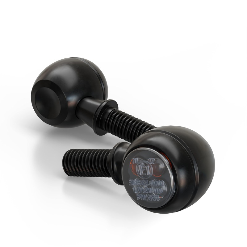 HIGHSIDER smart Circula-S LED Blinker, Positionslicht 2in1, Matt-Schwarz (Paar)