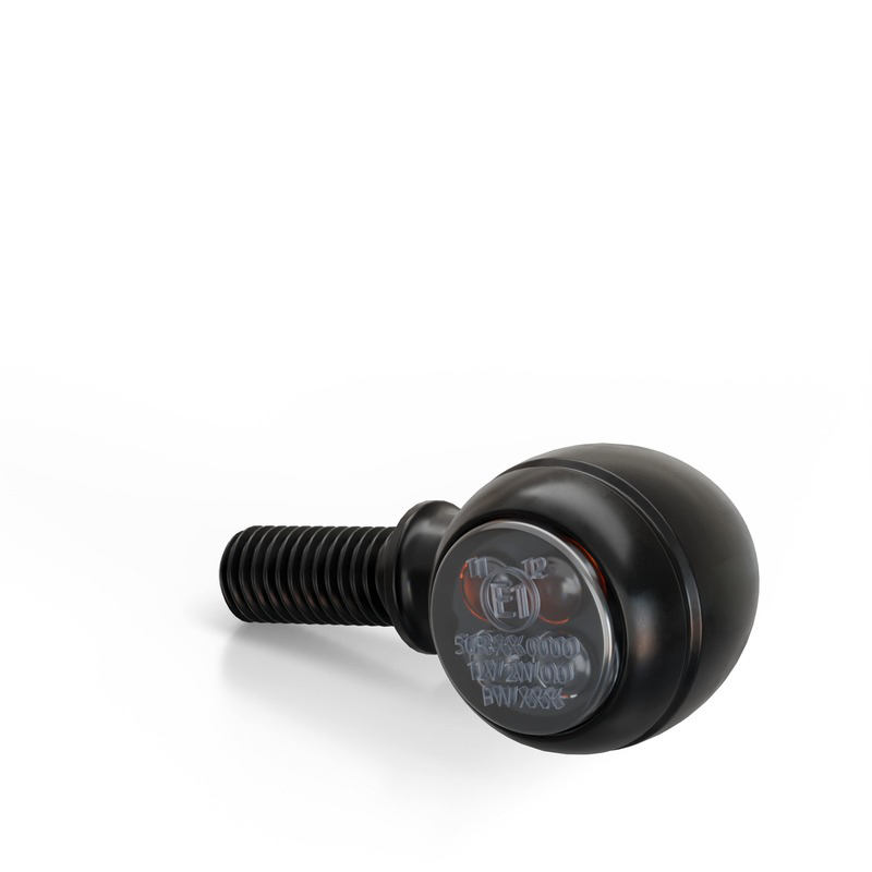 HIGHSIDER smart Circula-S LED Blinker, Positionslicht 2in1, Matt-Schwarz (Paar)