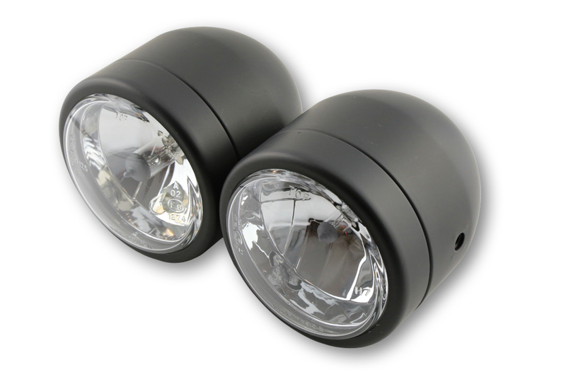 HIGHSIDER smart Scheinwerfer-Set Schwarz Fern- und Abblendlicht (3-1/2"), E-geprüft