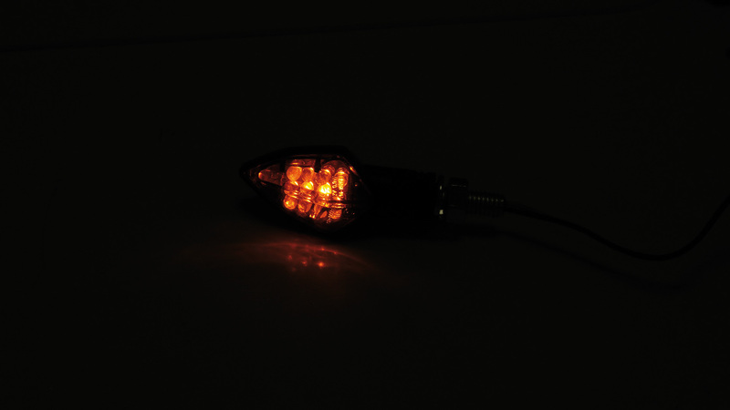 HIGHSIDER smart Rock LED Blinker Gehäuse Schwarz / Linse Rauchgrau (Paar), Vorn & Hinten