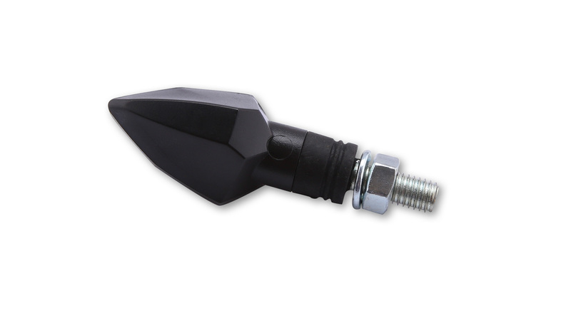 HIGHSIDER smart Rock LED Blinker Gehäuse Schwarz / Linse Rauchgrau (Paar), Vorn & Hinten