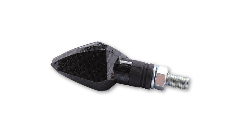 HIGHSIDER smart Rock LED Blinker Gehäuse Carbon / Linse Rauchgrau (Paar), Vorn & Hinten