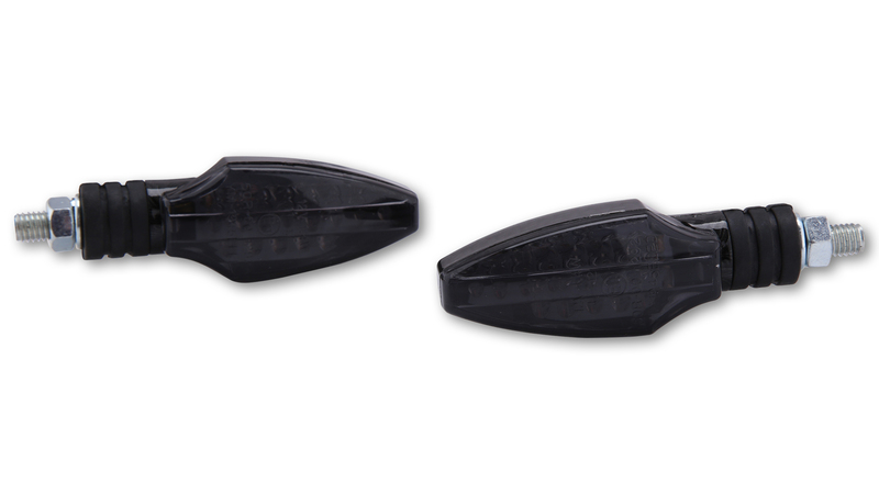 HIGHSIDER smart Como LED Blinker Gehäuse Carbon / Linse Rauchgrau (Paar), Vorn & Hinten