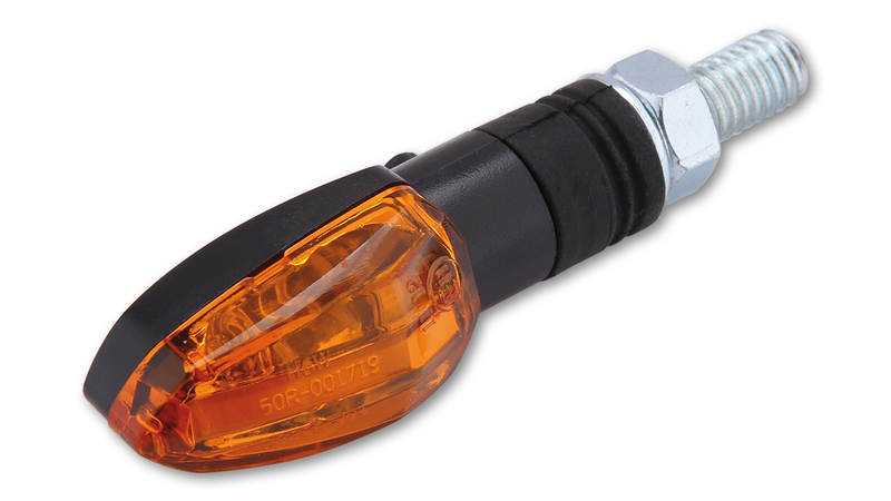 HIGHSIDER smart Lizzard Glühlampen Blinker Gehäuse Schwarz / Linse Orange (Paar), Vorn & Hinten