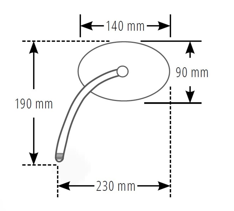 SHIN YO Spiegel Schwarz Universal (Paar)