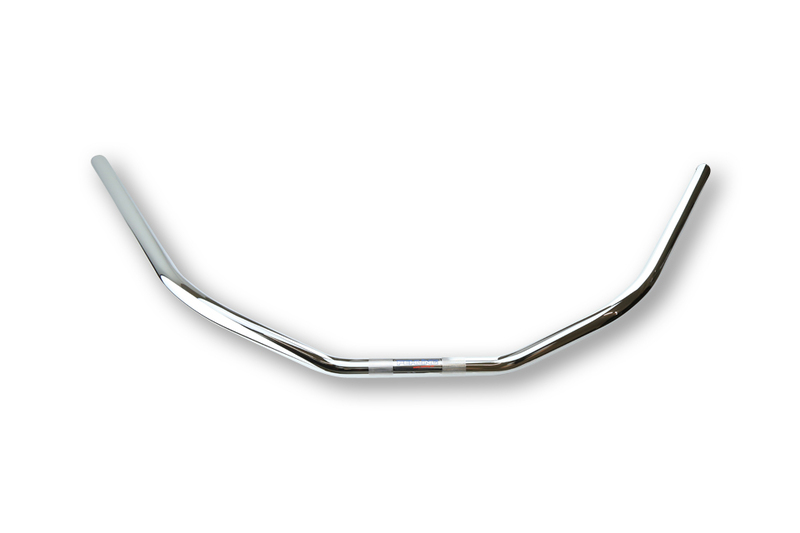 FEHLING Lenker flach, breit, sehr stark gekröpft, 1 Zoll, 105 cm, chrom, mit Kerbe, HD 82-