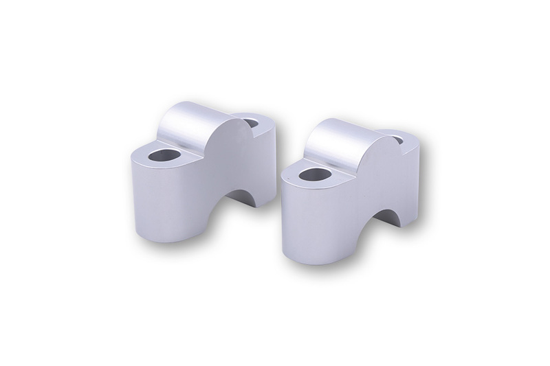 HIGHSIDER pro Lenkererhöhungs-Kit R25 für 22,2 mm (7/8 Zoll) Lenker, Silber, TÜV-geprüft