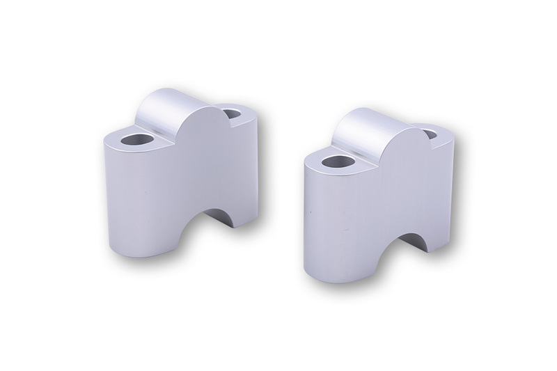 HIGHSIDER pro Lenkererhöhungs-Kit R35 für 22,2 mm (7/8 Zoll) Lenker, Silber, TÜV-geprüft