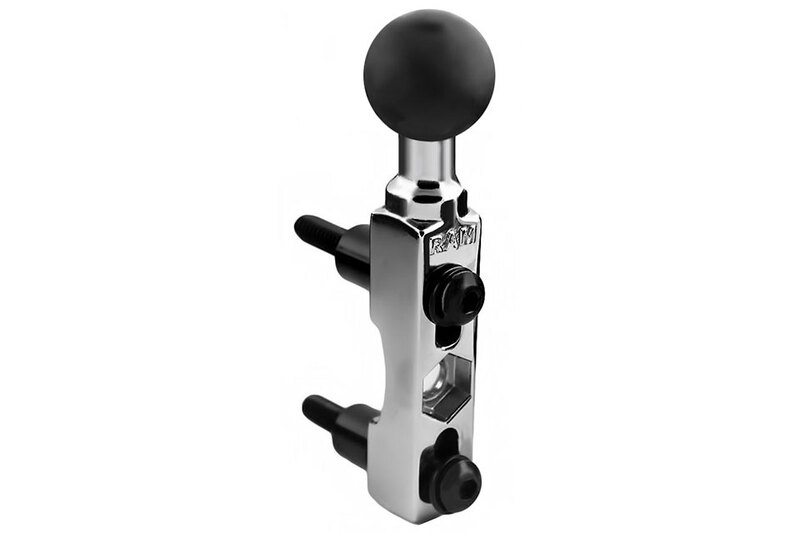RAM Mounts Chrom-Basisbefestigung für Motorräder (Lenker/Bremse/Kupplung) - B-Kugel (1 Zoll)