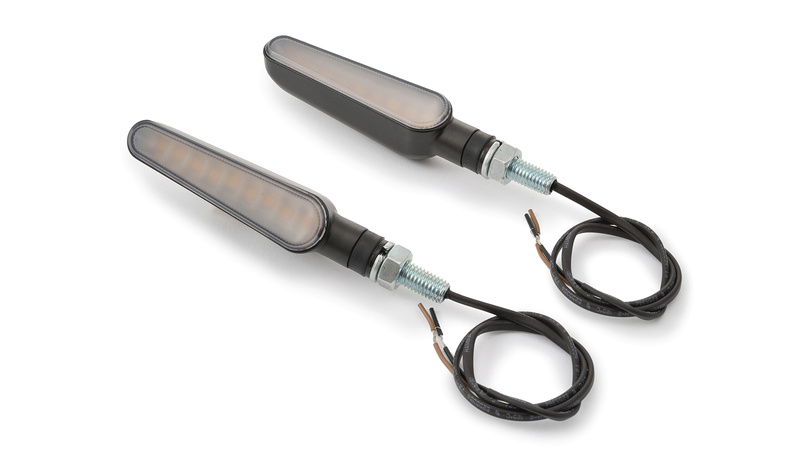 DAYTONA D-Light-Ray LED Sequenz-Blinker Gehäuse Schwarz / Linse Klar (Paar), Vorn & Hinten