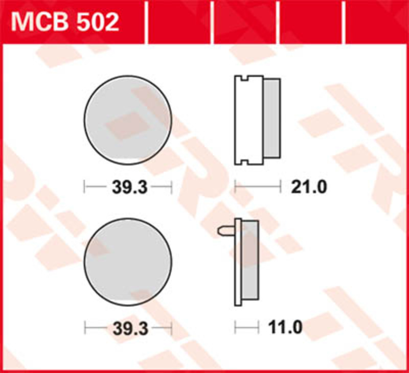 TRW Lucas Bremsbelag MCB502