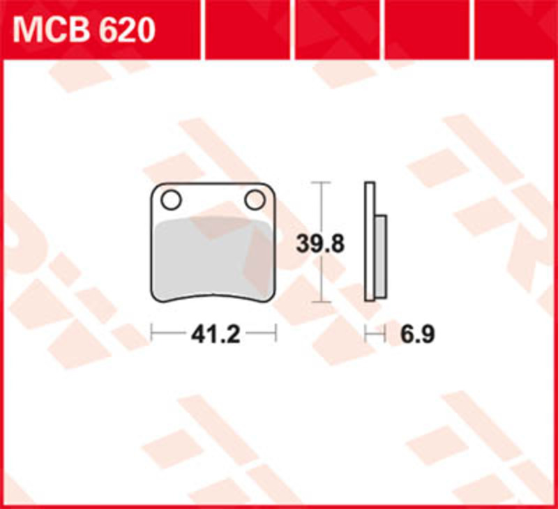 TRW Lucas Bremsbelag MCB620