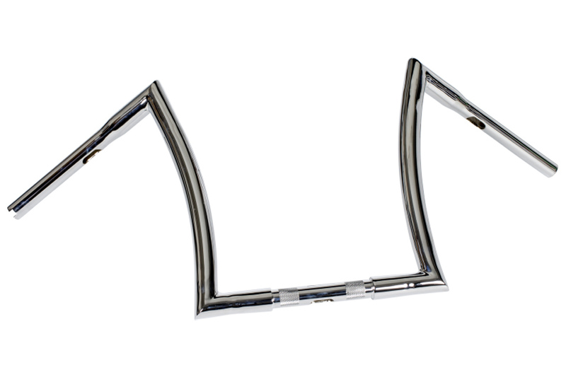 HIGHWAY HAWK Bad Ape 1 Zoll Lenker mit 3 Bohrungen, 800mm breit 360mm hoch, chrom
