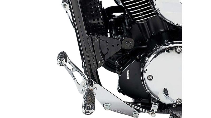 BURCHARD EXCELLENCE vorverlegte Fußrastenanlage mit ABE, +25 cm, passend für Kawasaki VN 1500 Classic, Ness gefräst, chrom