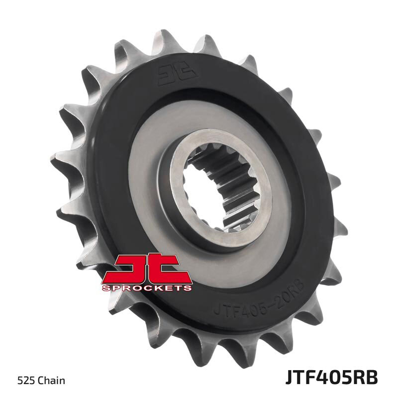JT SPROCKETS Geräuschgedämpftes Stahlritzel vorne - 525