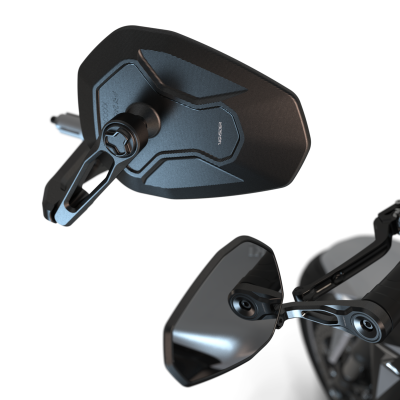 HIGHSIDER pro Ventura-RS Force-Evo Lenkerendenspiegel Schwarz (1Stck.)