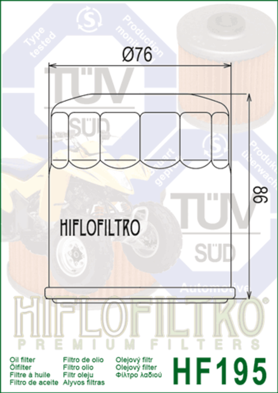 HIFLOFILTRO Ölfilter - HF195