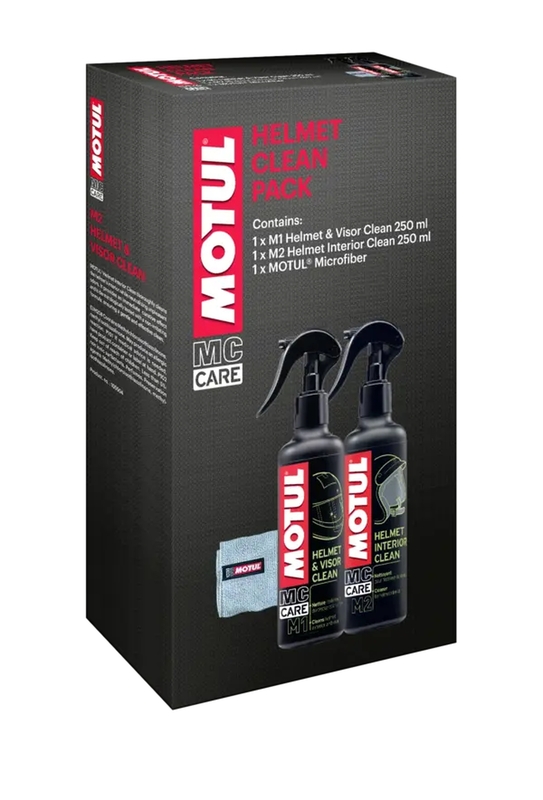 MOTUL Helm-Pflegeset (M1+M2+Mikrofasertuch) – 6 Sets