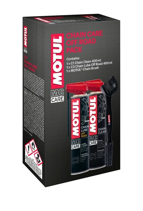 MOTUL Off Road-Kettenpflegeset (C1+C3+Bürste) – 6 Sets